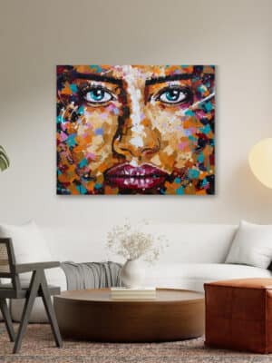 "Colorful Face" | ציור מקורי