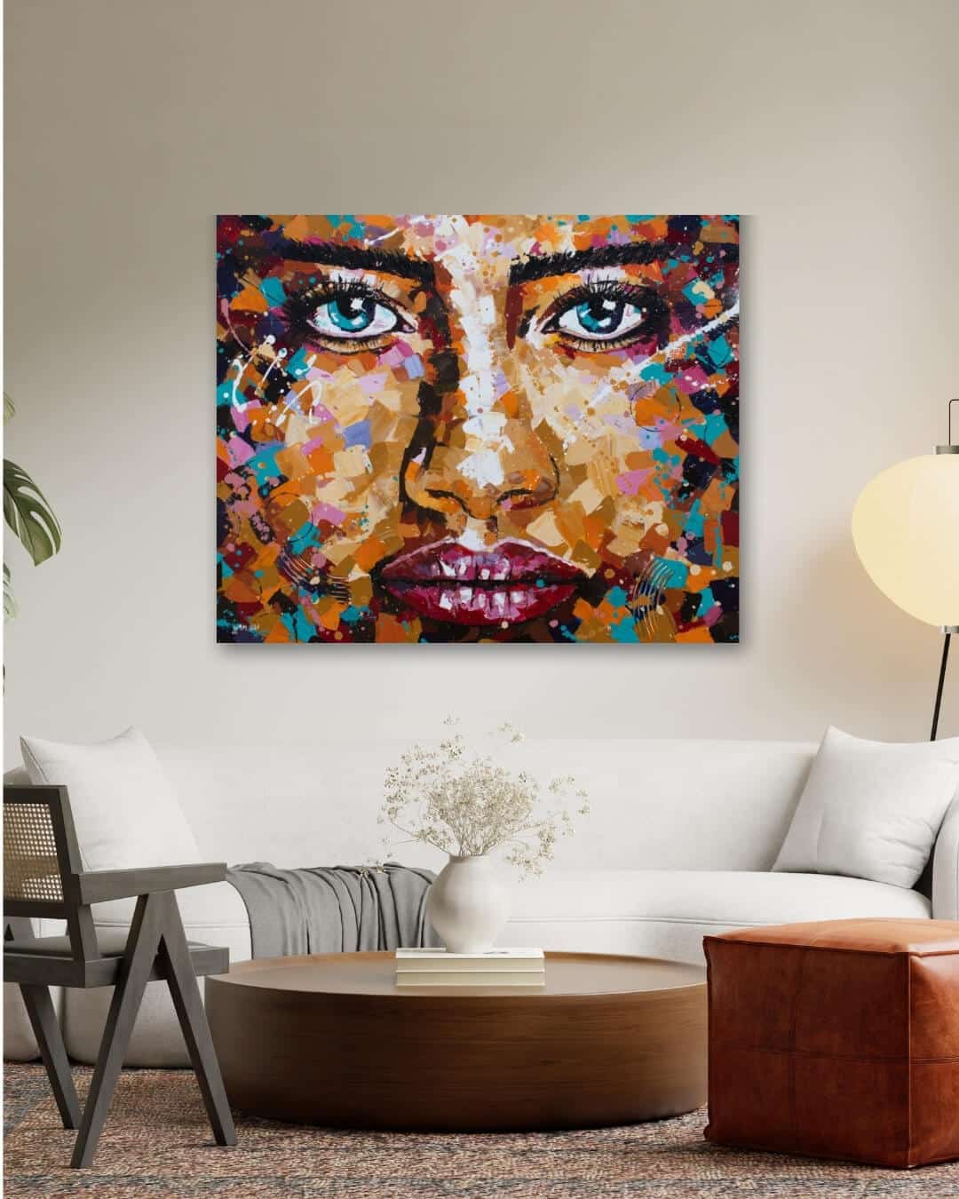 "Colorful Face" | ציור מקורי